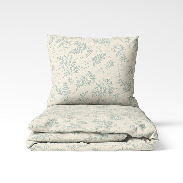 Rankų darbo medvilninis antklodės užvalkalas | Willow Mist