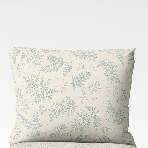 Rankų darbo medvilninis pagalvės užvalkalas | Willow Mist