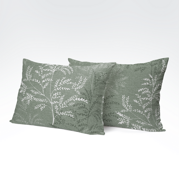Handmade cotton pillowcase | Sage Fern