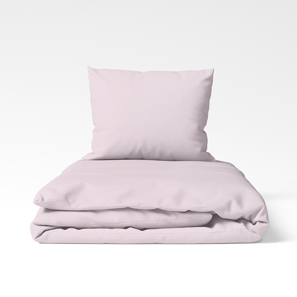 Käsitööna valmistatud puuvillane voodipesukomplekt | Heavenly Pink