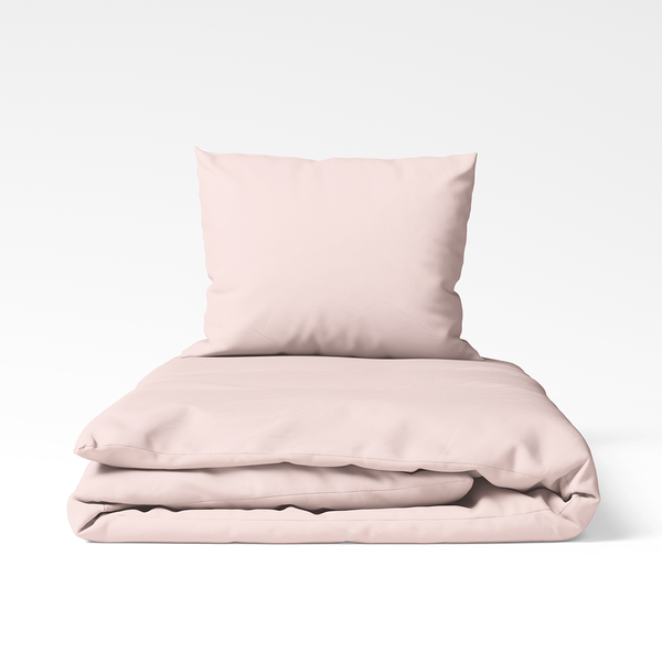 Käsitööna valmistatud puuvillane voodipesukomplekt | Peach Blush