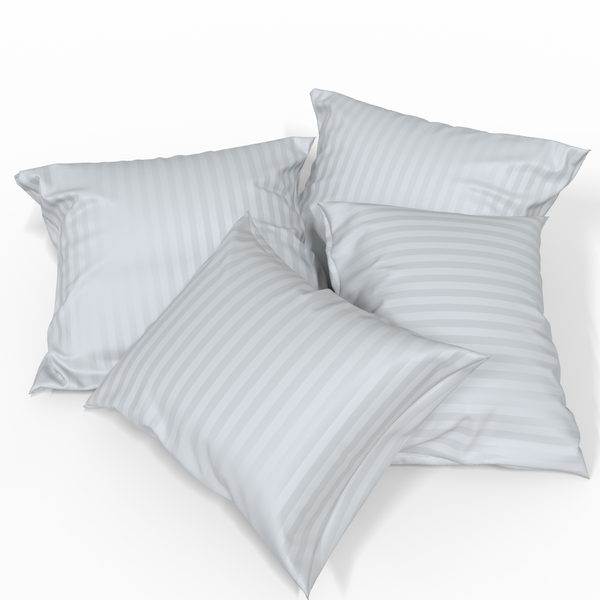 Handmade Luxurious Premium Striped Satin Cotton Pillowcase | Antarctica