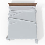 Käsitööna valmistatud luksuslik Premium triibuline satiinist puuvillane voodilina ilma kummita | Antarctica