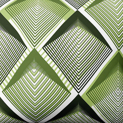 Patterned cotton fabric | Emerald Pulse