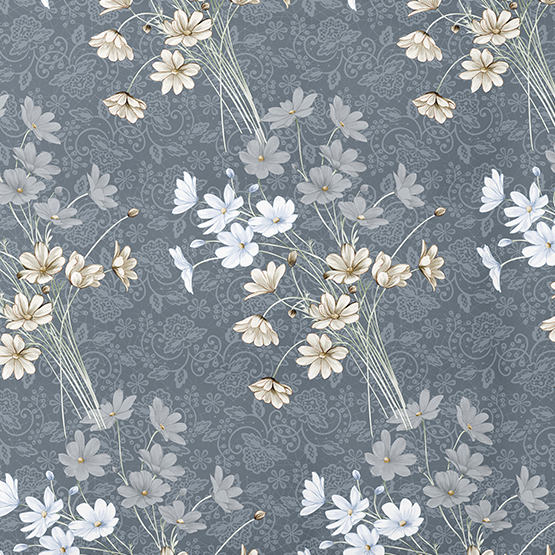 Patterned cotton fabric | Twilight Bloom
