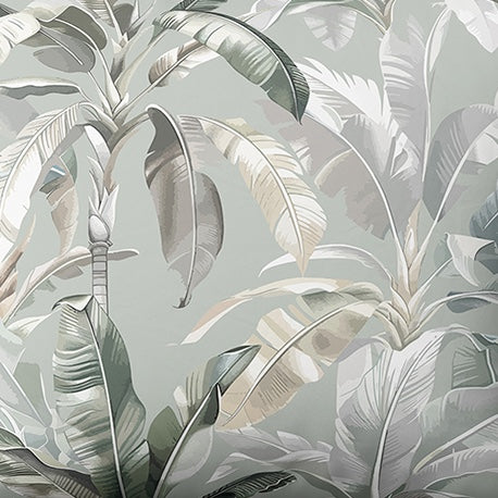 Patterned cotton fabric | Tropical Sage