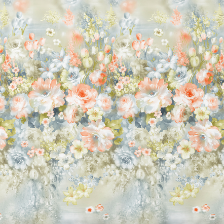 Mustriline puuvillakangas | Blooming Haze