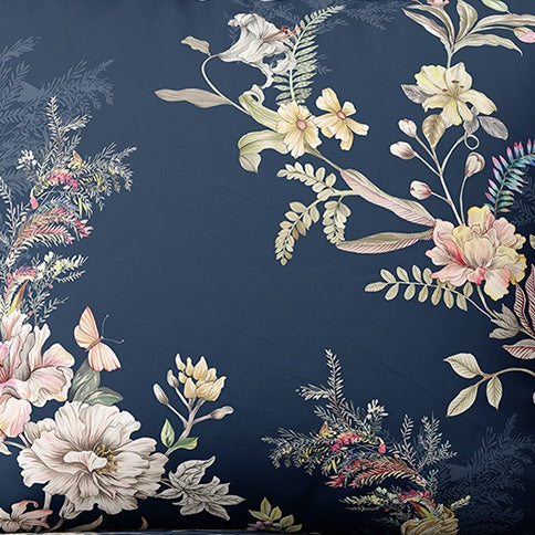 Patterned cotton fabric | Midnight Garden