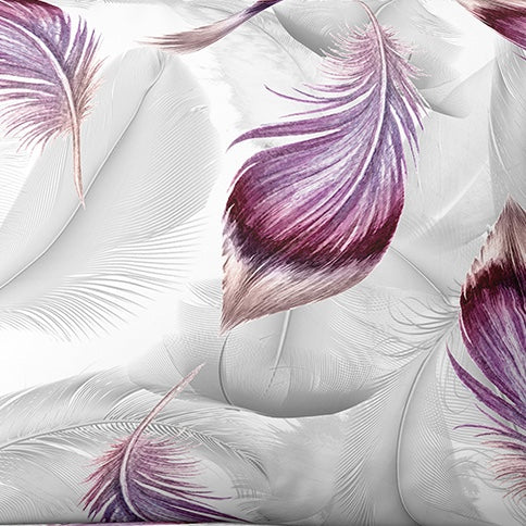 Patterned cotton fabric | Violet Feather