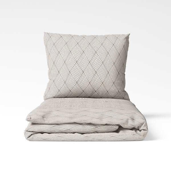 Rankų darbo medvilninis antklodės užvalkalas | Sand Weave