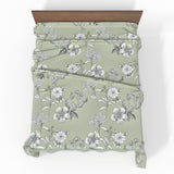 Käsitööna valmistatud luksuslik Deluxe satiinist puuvillane voodilina ilma kummita | Geneva