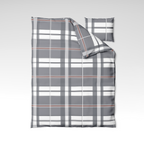 Patterned cotton fabric | Ash Plaid