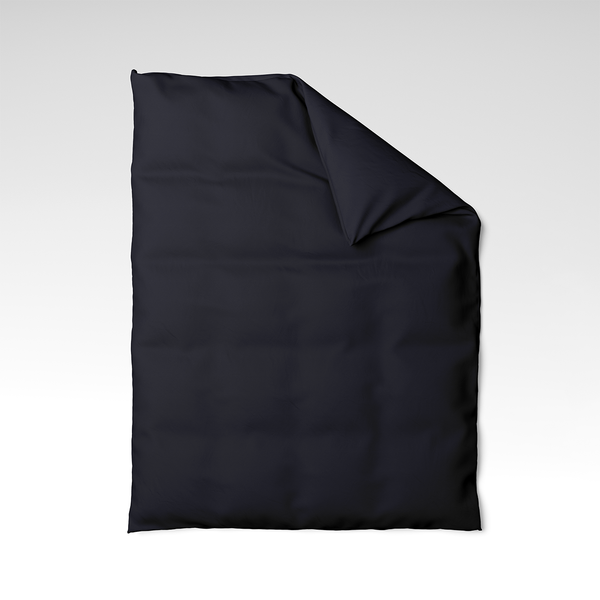 Rankų darbo medvilninis antklodės užvalkalas | Black