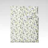 Patterned cotton fabric | Blue Sprig