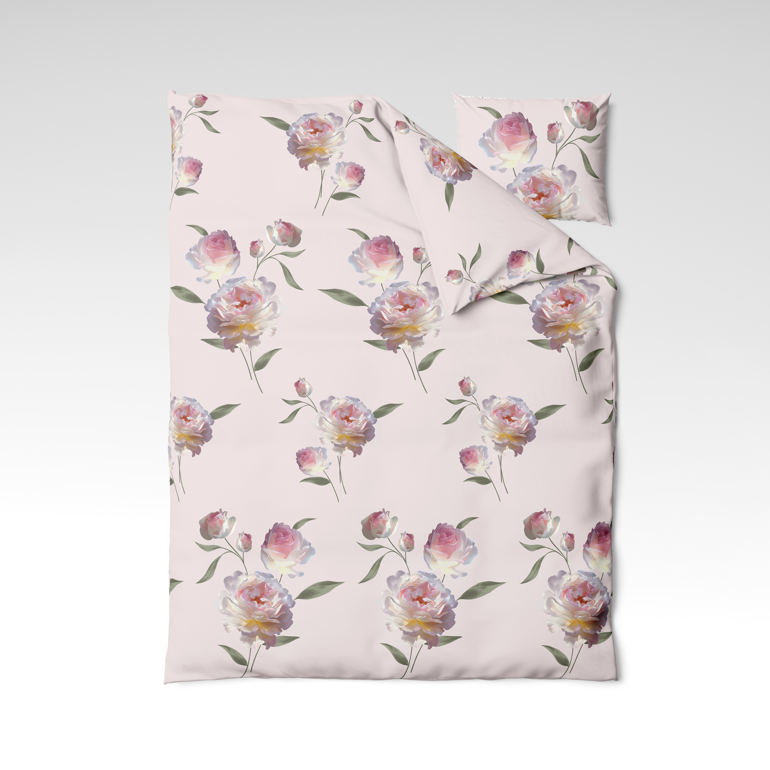 Ручной работы комплект постельного белья из хлопка | Blush Peony
