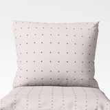Handmade cotton pillowcase | Blush Polka