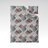 Handmade cotton bedding set | Crimson Blocks