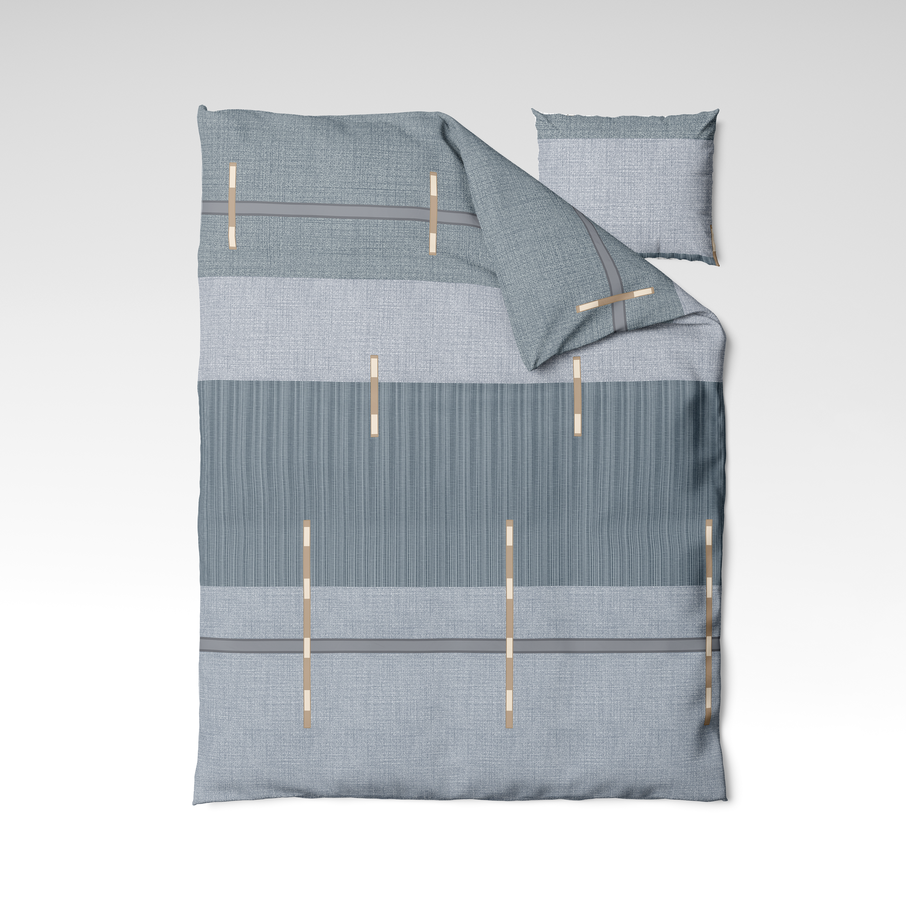 Käsitsi valmistatud puuvillane voodipesukomplekt | Denim Line