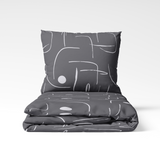 Handmade cotton bedding set | Graphite Sketch