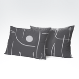 Handmade cotton pillowcase | Graphite Sketch