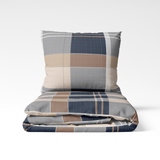 Rankų darbo medvilninis patalynės komplektas | Harbour Plaid
