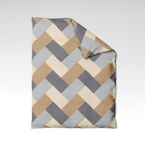 Handmade cotton duvet cover | Interlace