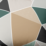 Ручной работы комплект постельного белья из хлопка | Mosaic Green