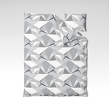 Handmade cotton bedding set | Silver Prism