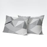 Handmade cotton pillowcase | Silver Prism