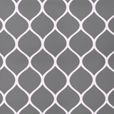 Mustriline puuvillane kangas | Silver Trellis