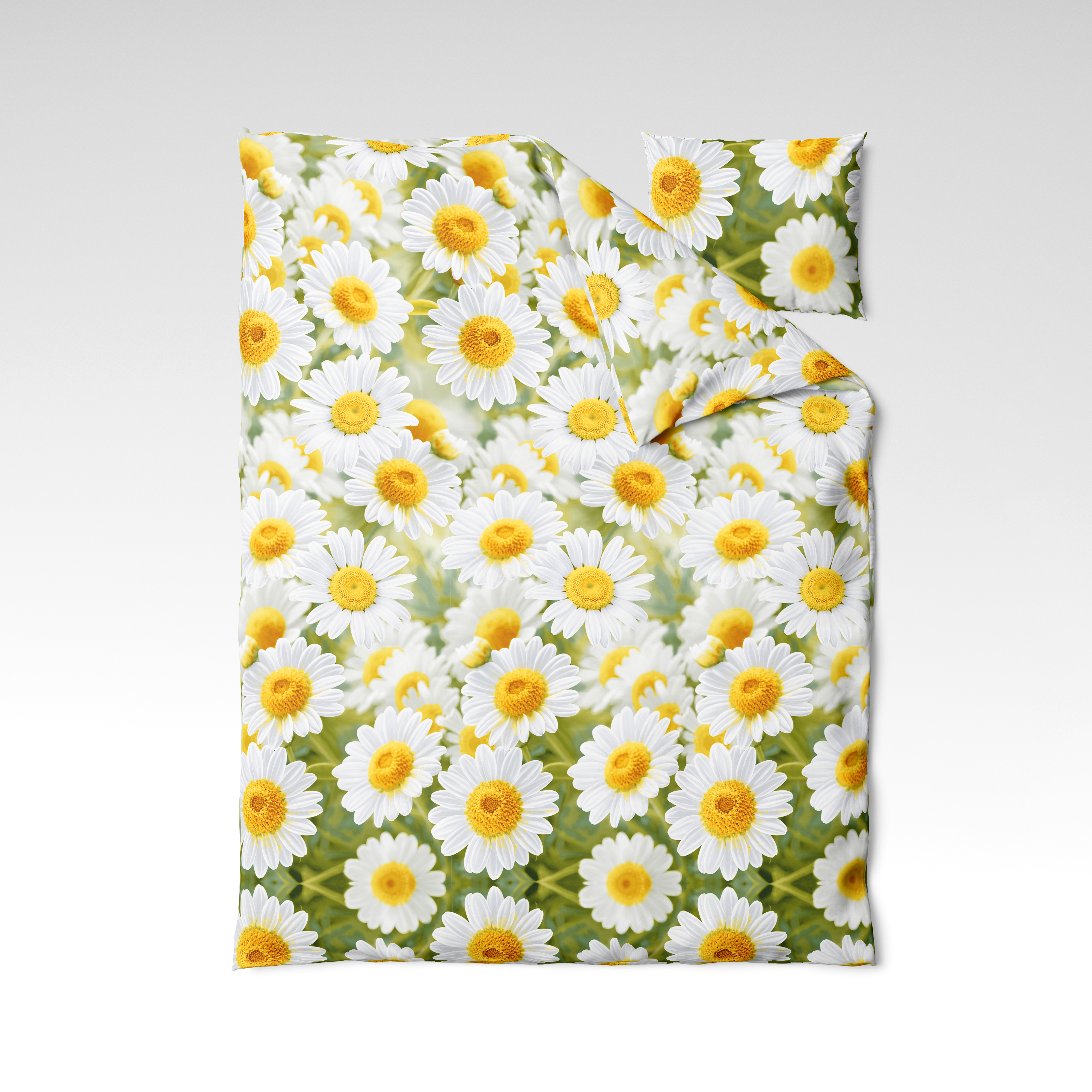 Mustriline puuvillane kangas | Sunny Daisies