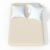 Jersey fitted sheet | Parchment