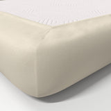 Jersey fitted sheet | Parchment