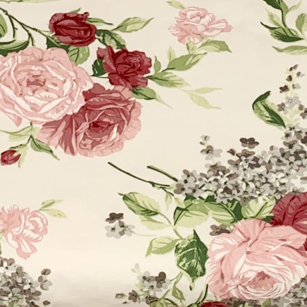 Хлопковая ткань | Rose – Хлопковая набивная ткань