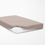 Jersey fitted sheet | Mushroom