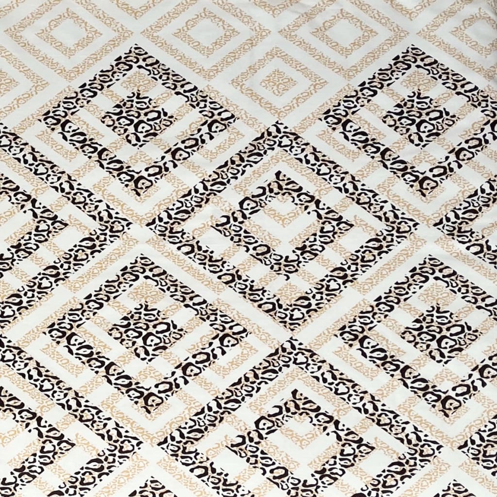 Сшитый хлопковый пододеяльник | Leopard