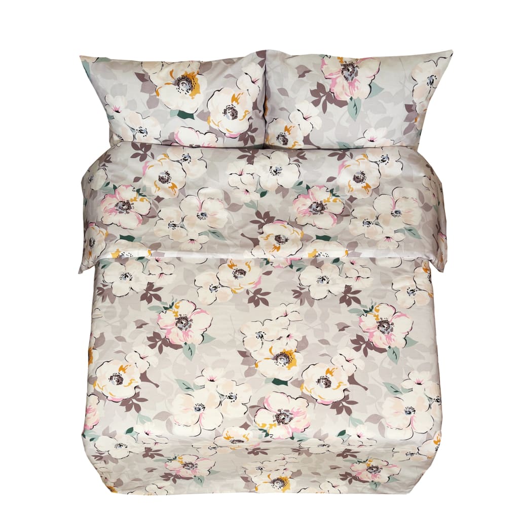 Сшитый хлопковый комплект постельного белья | Акварель - Сшитый