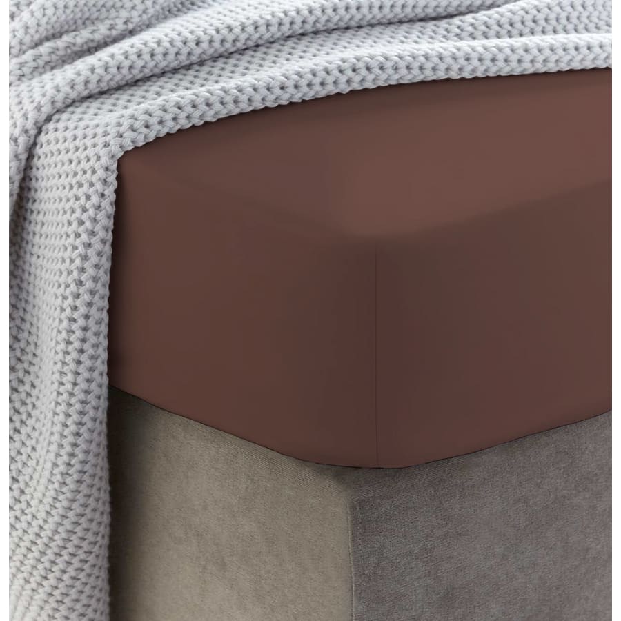 Šūta kokvilnas palags ar gumiju | Brunette - Kokvilnas palags