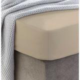 Sewn cotton fitted sheet with elastic | Doeskin - Cotton fitted sheet