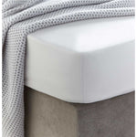 Šūta kokvilnas palags ar gumiju | White - Kokvilnas palags ar