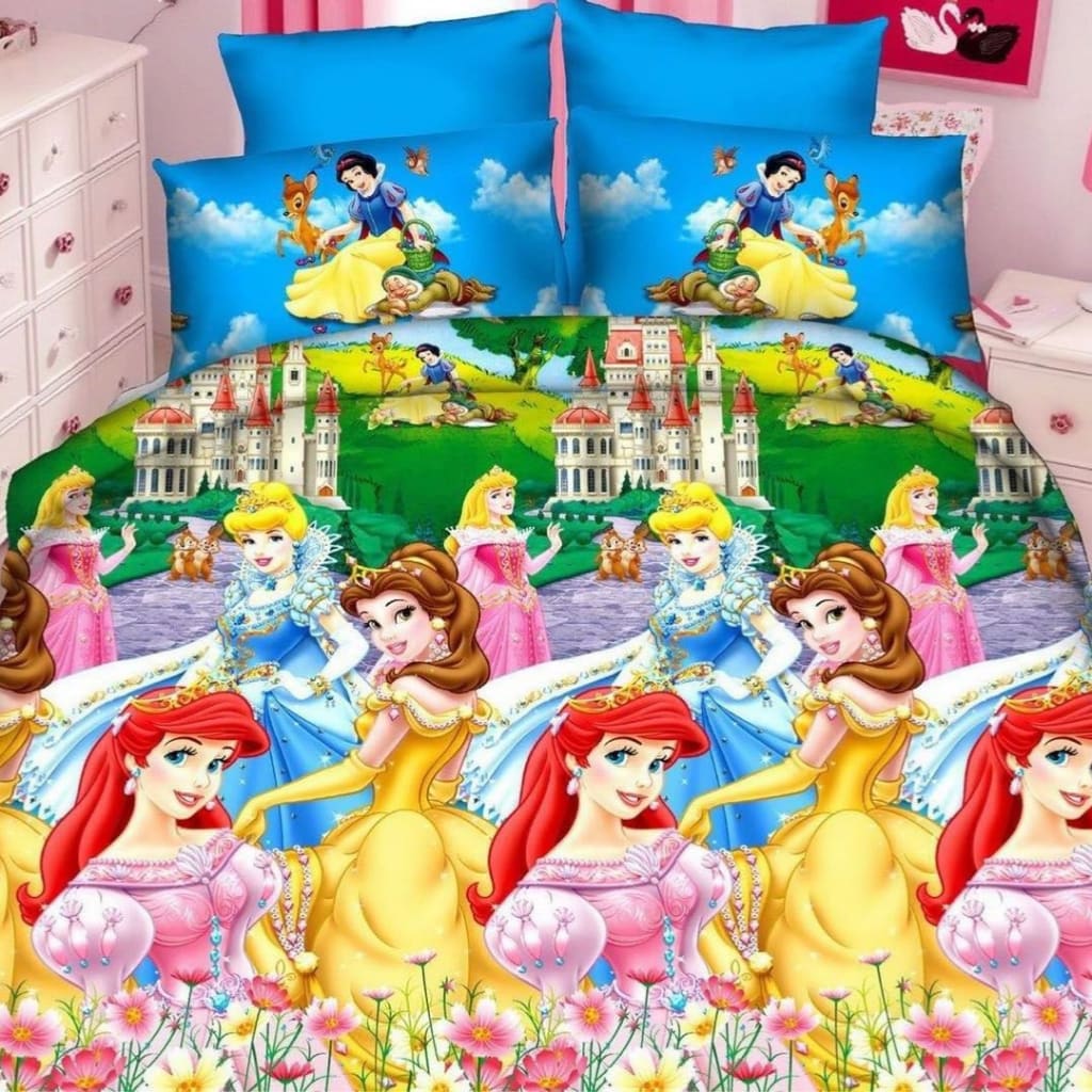 Сшитый хлопковый пододеяльник | Бал принцесс -