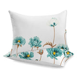 Сшитый хлопковый наволочка | Milky flowers -