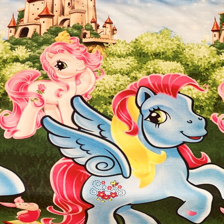 Siuvamas drobinis patalynės komplektas | Little ponies -