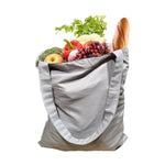 Сшитая тканевая сумка для покупок