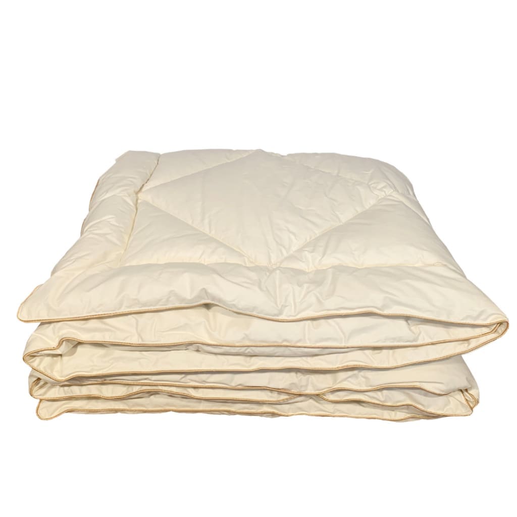 Двуспальный комплект из гусиного пуха и пера: одеяло и две подушки