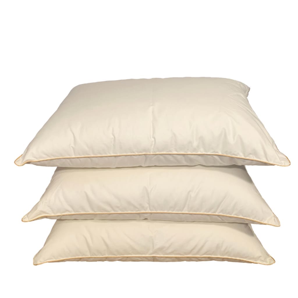 Двуспальный комплект из гусиного пуха и пера: одеяло и две подушки